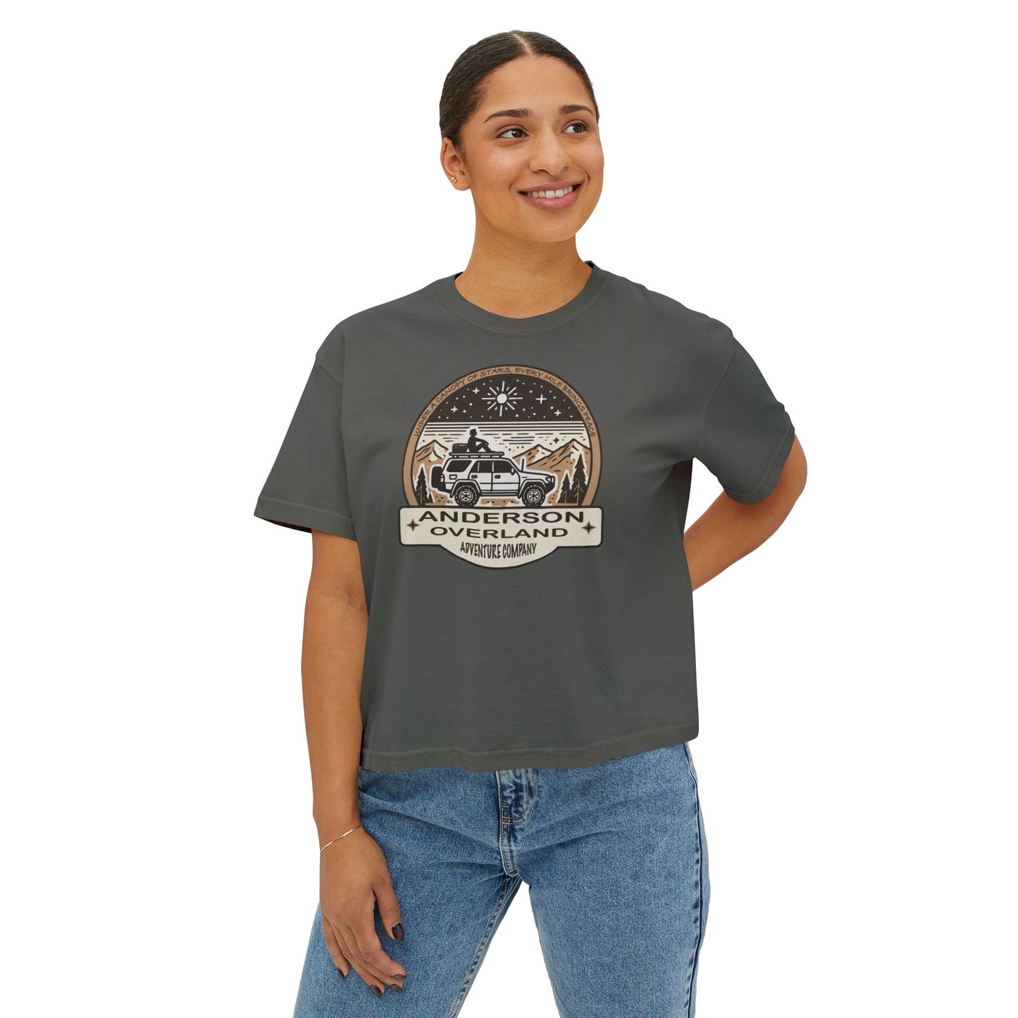 Adventure Under the Stars Women's Boxy Tee